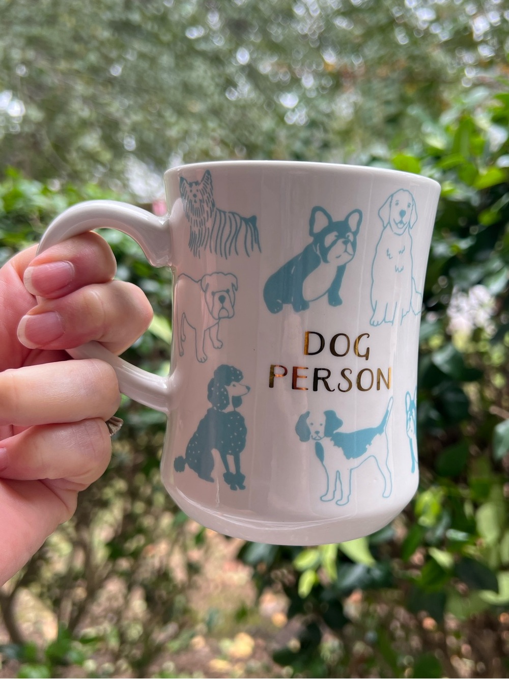 NWOT Opalhouse Double-Sided Dog Person Mug